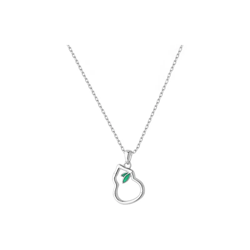 Heart Grass S925 Silver Necklaces Women's-0