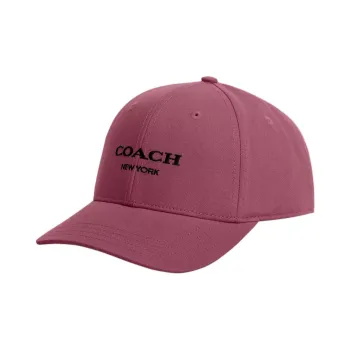 COACH 100% Cotton Baseball Caps Unisex Pink