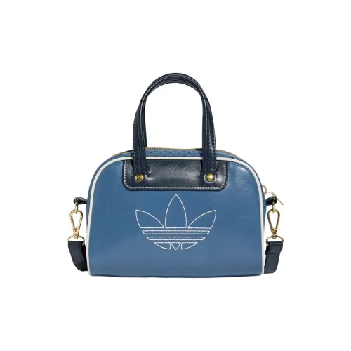 Adidas Originals Polyurethane Bowling Bag Crossbody Handbag Mini Women's Ink Blue