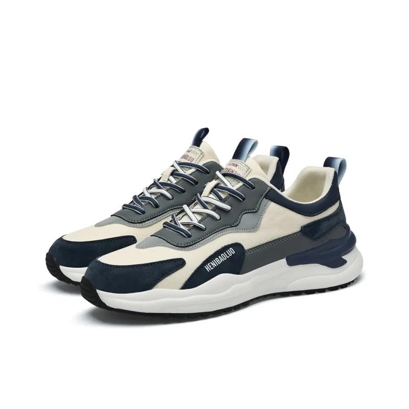 HENIBAOLUO Anti Slip Wear Resistant Low Top Casual Shoes Men's-9