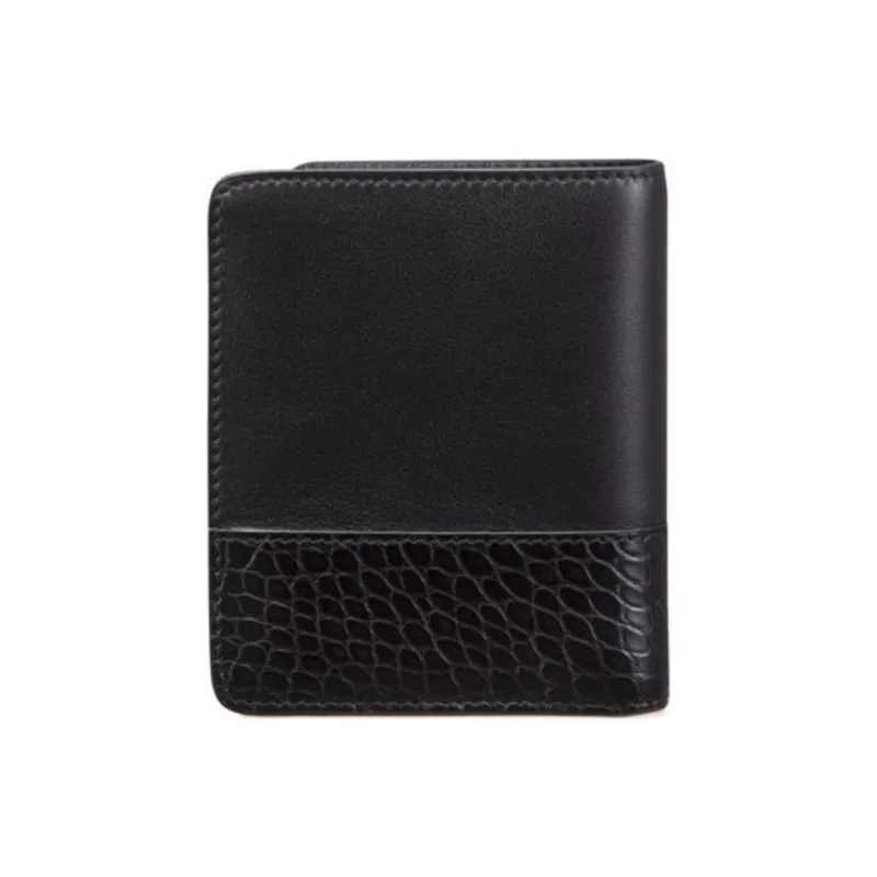 STEFANO RICCI Calfskin Wallet Men's Black-2