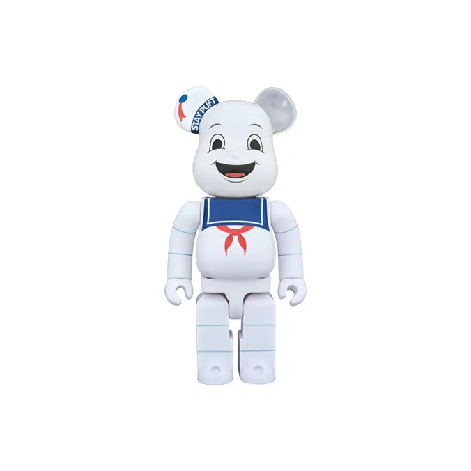 BE@RBRICK Stay Puft Marshmallow Man White Chrome Ver.-4