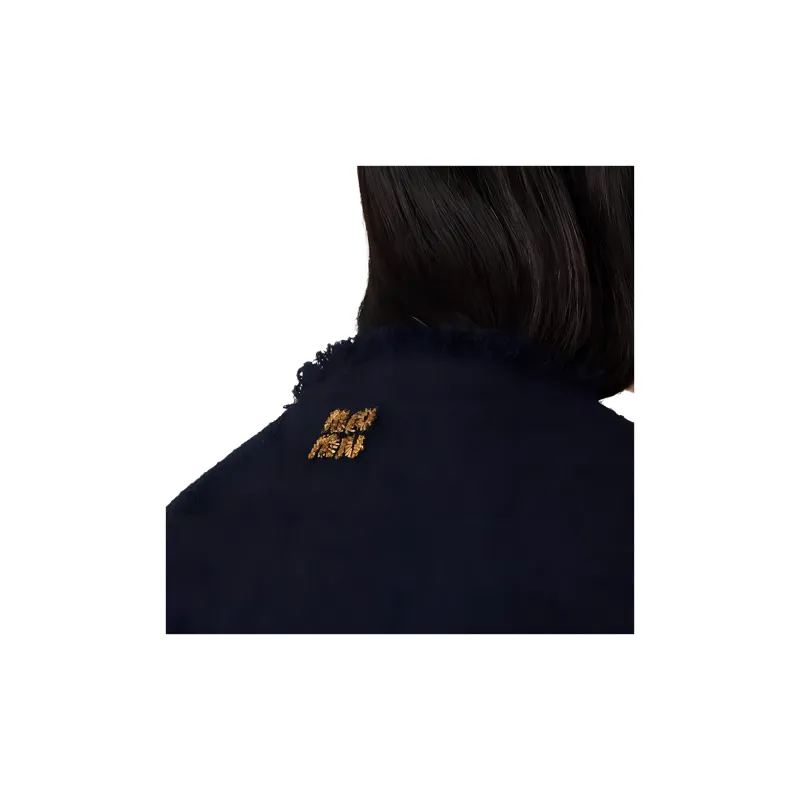 MIU MIU SS24 Jackets Coats Women's Marine Blue-6