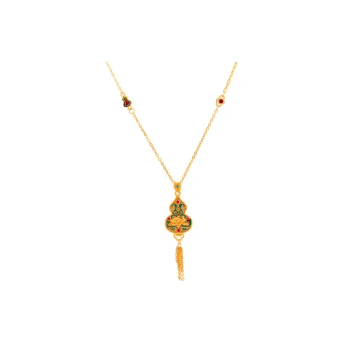 CLARKIA FLOWER Gold Plated Copper Necklaces Women's