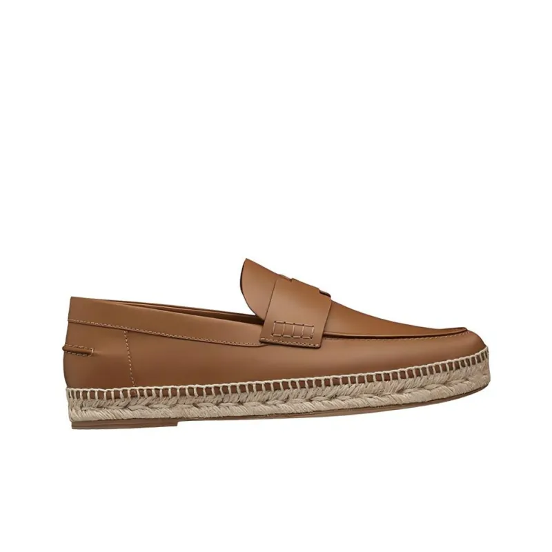 HERMES Espadrilles Men Brown-1