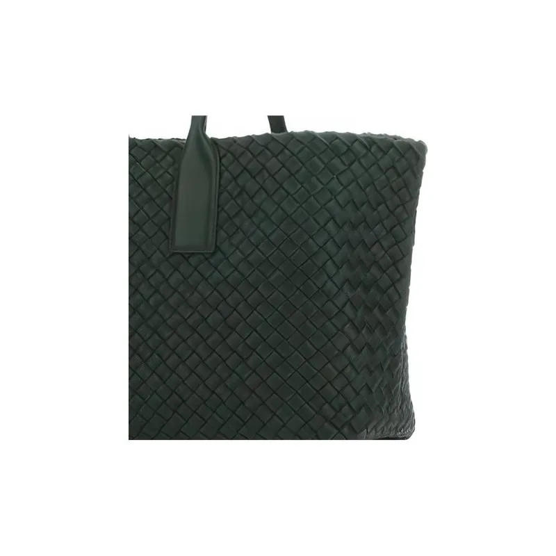 Bottega Veneta Sheepskin Tote Bag, Shopping Bag, Handbag, Shoulder Bag Women's Green-3