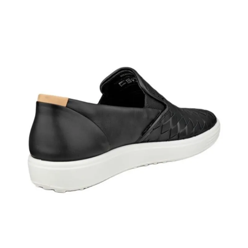 Ecco Soft 7 Casual Single Shoes Women's Black-2