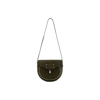 ALLSAINTS Suede Saddle Bags Shoulder Bags Women's Green