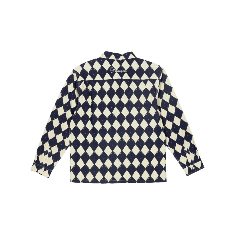 PLEASURES Shirt Unisex Marine Blue-1