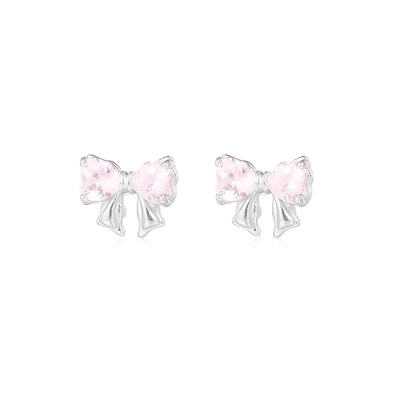 JOLLY NOTE Sterling Silver Stud Earrings Women's Good Luck-5