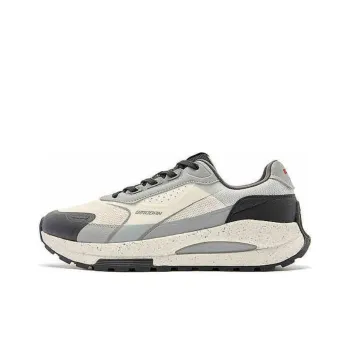 QIAODAN Slip-Resistant Cushioning Height Increasing Low-Top Casual Shoes Men's Antique Porcelain White Black