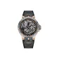 White Case Rose Dial Black Strap-LM-RBSG