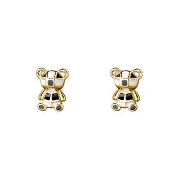 MONI JEWELLERY S999 Fine Silver Stud Earrings Women's