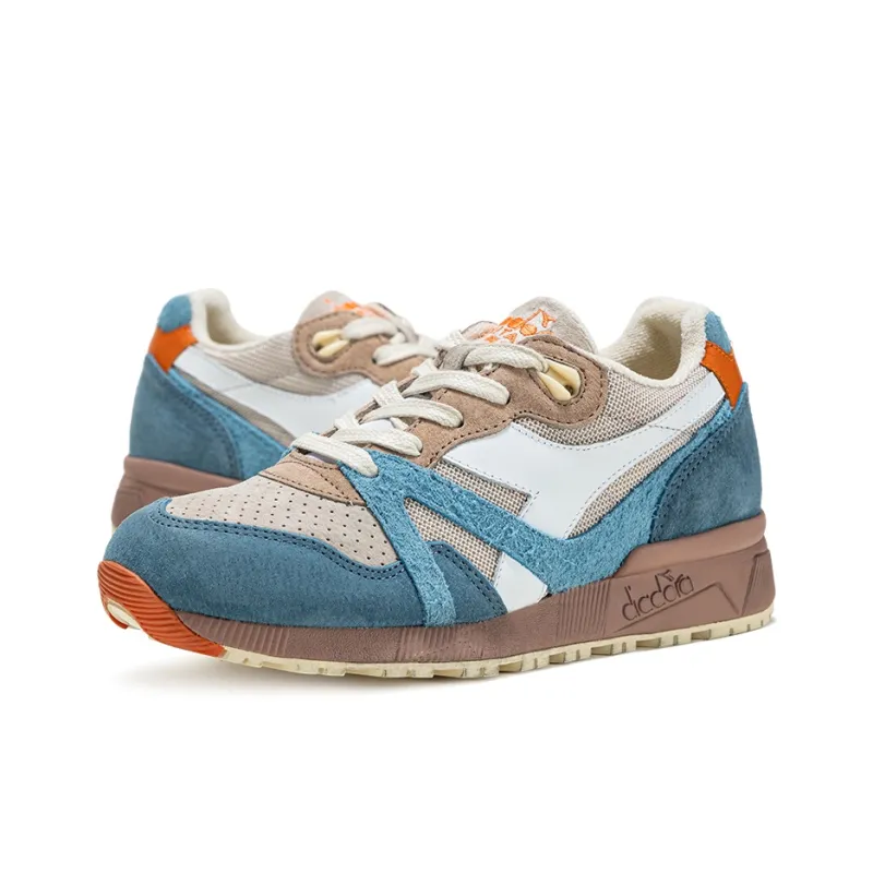 Diadora Anti Slip Wear Resistant Low Top Casual Shoes Unisex Blue-2