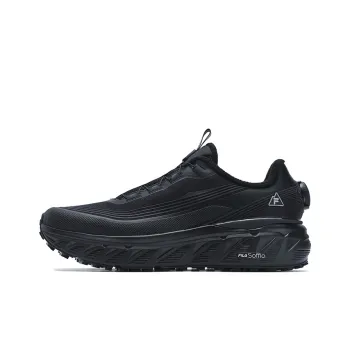 FILA BOA EXPLORER Wear resistant And Lightweight Low Top Running Shoes Men's Black