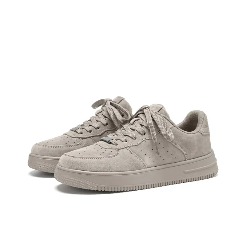 Jeep Classic White Sneakers Wear-resistant Lightweight Breathable And Non-slip. Skateboard Shoes Men Wheat-0