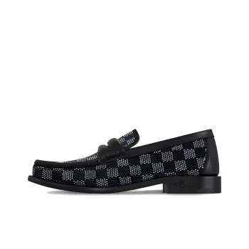 LOUIS VUITTON Louise Loafers Men's Black Silver