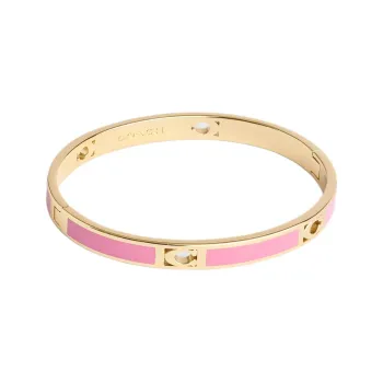 COACH Enamel Bangles Unisex Pink