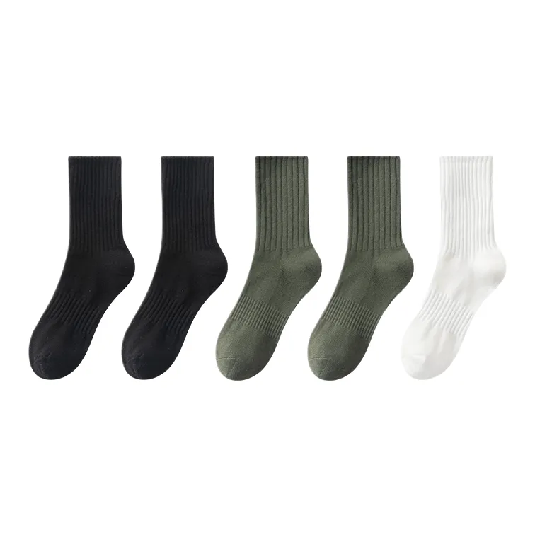 Cotton Gene Mid Calf Socks Men's 5 Pack-3