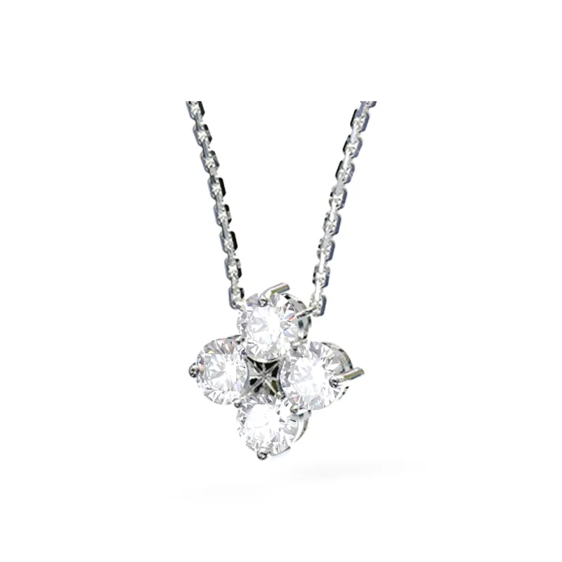 ICE ROCK 925 Sterling Silver Necklaces Women's-7