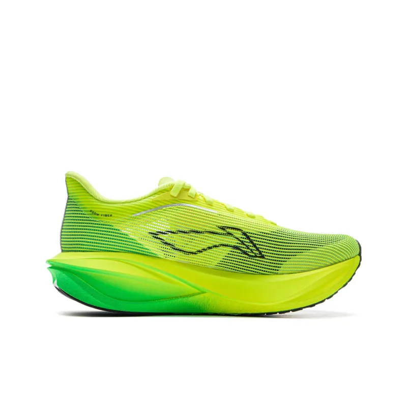 LiNing Feidian 5 Challenger Cushioning, Slip Resistant, Rebound Low Top Marathon Running Shoes Women's Yellow-1