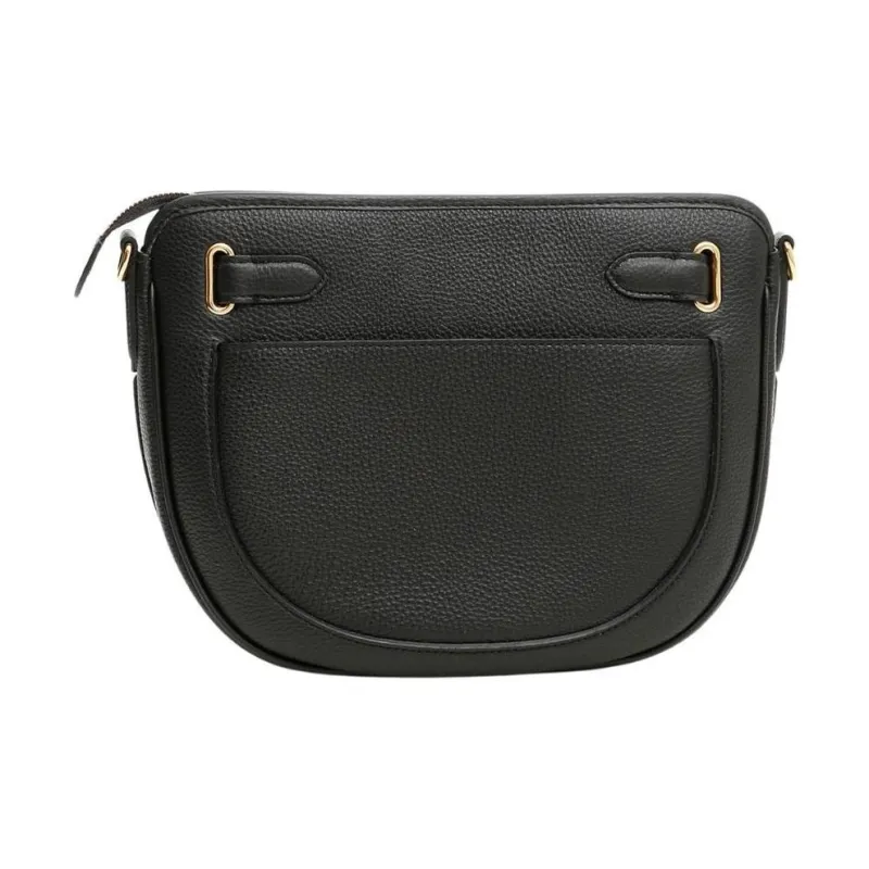 Mulberry Cow Leather Shoulder Bag Trumpets Women's Black-2