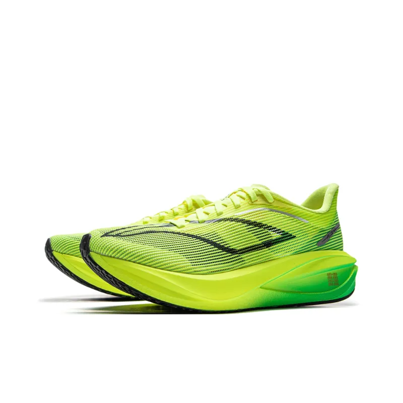 LiNing Feidian 5 Challenger Cushioning, Slip Resistant, Rebound Low Top Marathon Running Shoes Women's Yellow-2