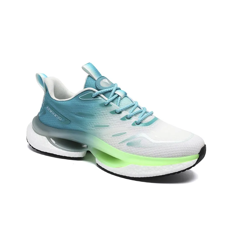 OUWENHEIMANBA Running Shoes Unisex Low Top Ice Orange/White Blue-4