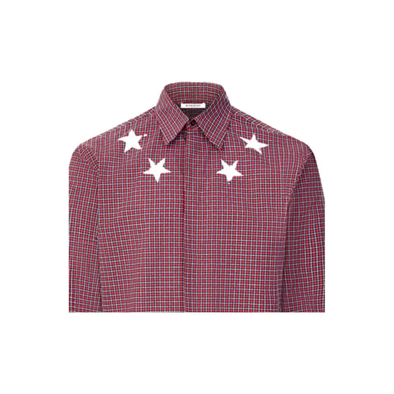 Givenchy Shirts Men Plaid-3