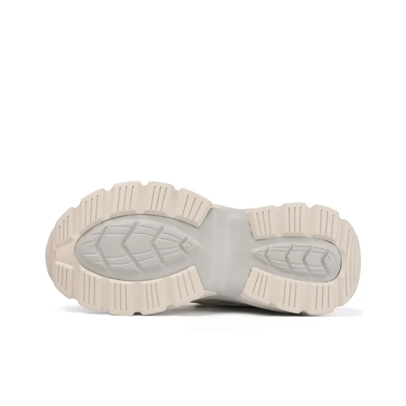 Camssoo Anti Slip And Wear Resistant Breathable Low Top Outdoor Shoes Women's Light Beige Gray-3