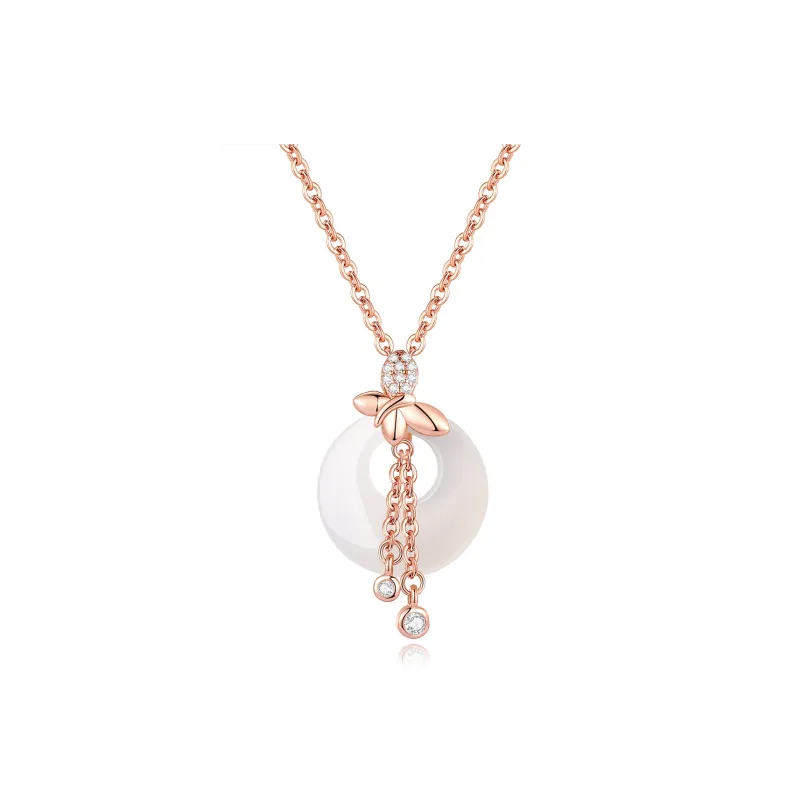 CHINA GOLD Chalcedony Necklaces Women's-2