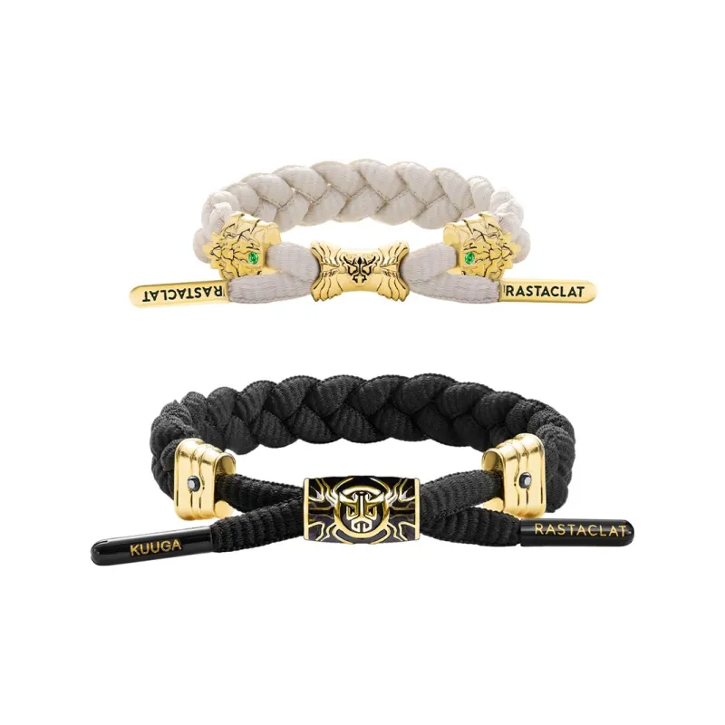 Rastaclat Polyester Small Lion Woven Bracelet Unisex-23