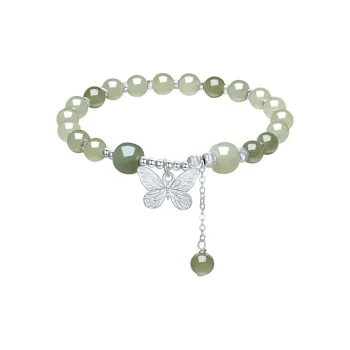 ZHOU LIU FU Hetian Jade Bracelets Green Jade Women's