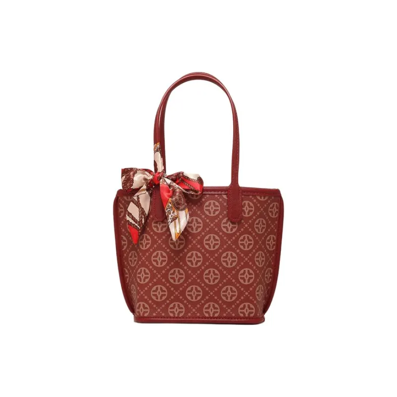 PAYOT Microfiber Synthetic Leather Wedding Handbag Regular Women's Burgundy-1
