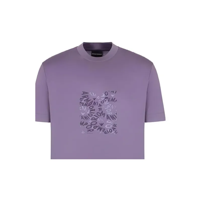EMPORIO ARMANI SS24 T Shirt Men's Purple-6