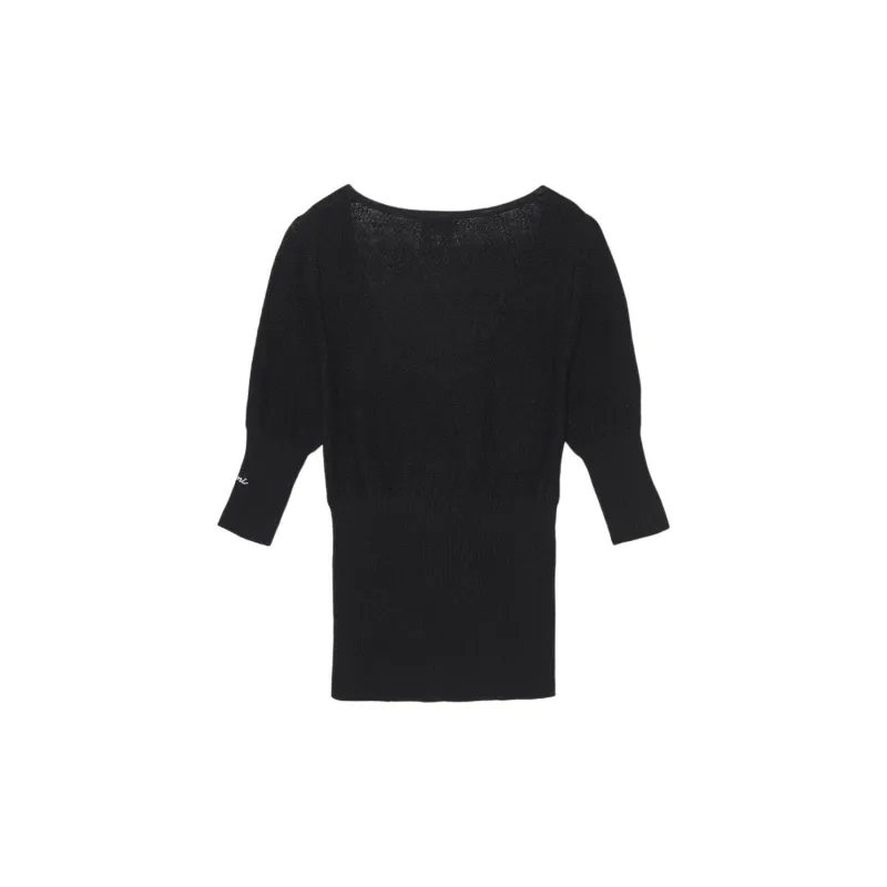 GANNI Ribbed knit Merino Wool Top-1