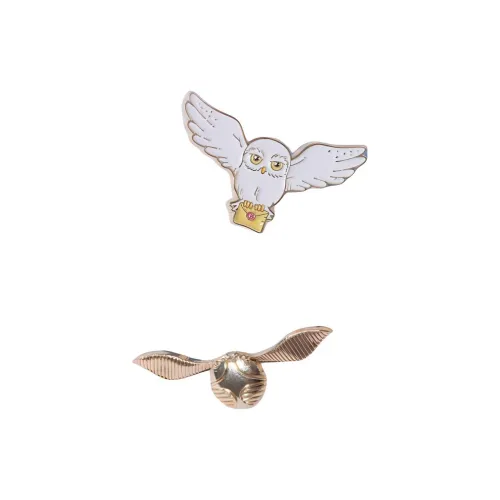 MINISO Harry Potter Collection Hedwig And The Golden Snitch Badges