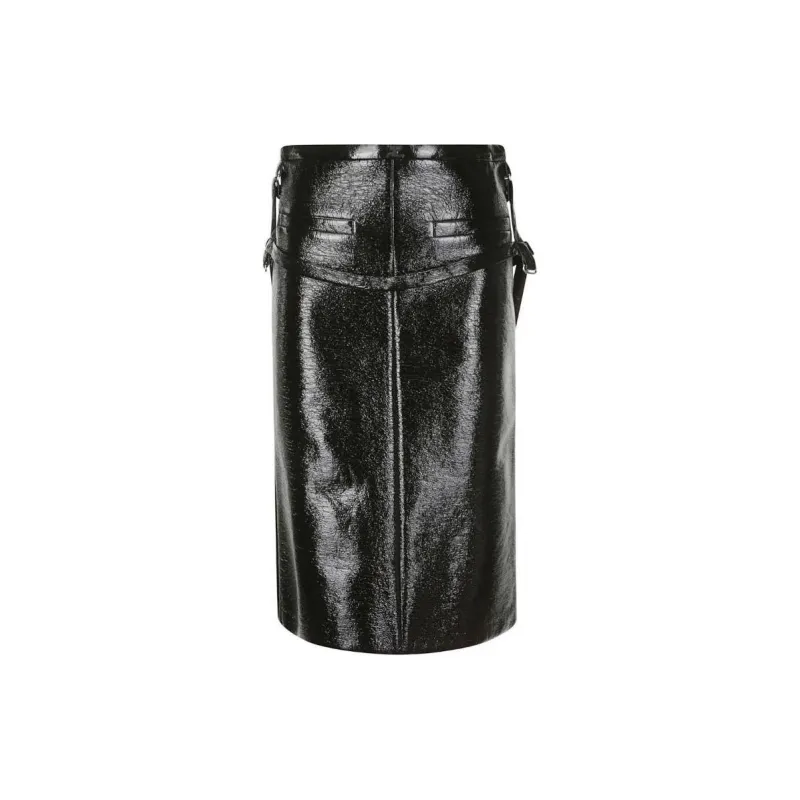 COURREGES One Strap Vinyl Pencil Skirt-1