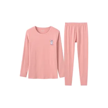 Cotton Gene Thermal Set Women's Pink