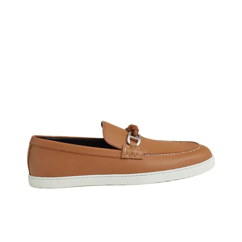 HERMES Ignacio Loafers Men's Brown-1