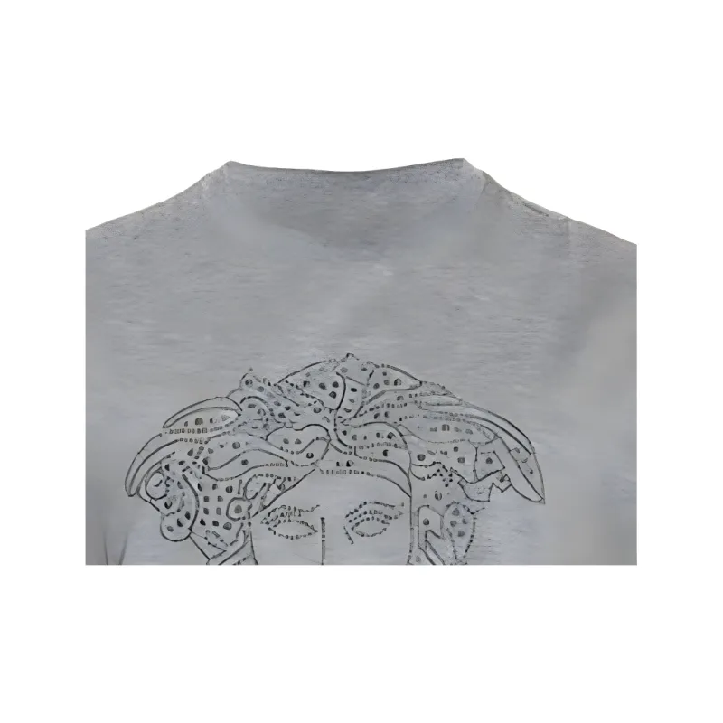 VERSACE T Shirts Men Gray-5