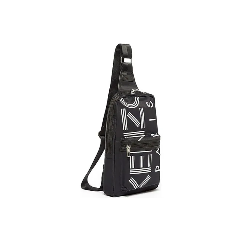 KENZO Letter Logo Fabric Sling Bag Crossbody Bag Shoulder Bag Regular Men's Black-1