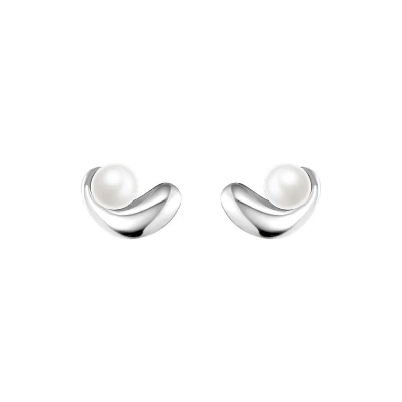 May10th S925 Silver Stud Stud Earrings Women's-0
