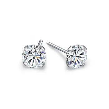PAYMERY Zircon Stud Earrings Women's