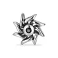 Obsidian Star Stud Earrings 1 Pair (Sun)