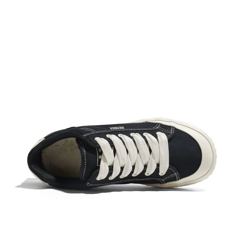 RENBEN Thermal Slip Resistant And Abrasion Resistant Low Top Skateboard Shoes Men's-3