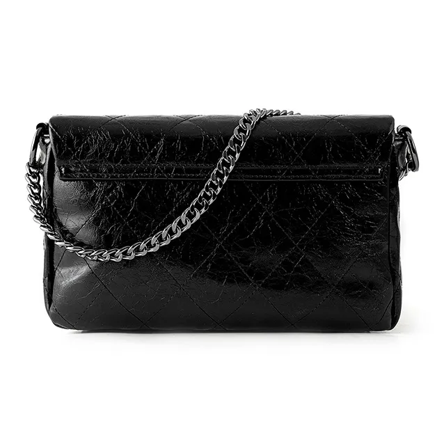 Vigno Synthetic Leather One Shoulder Crossbody Regular Women's Black-5