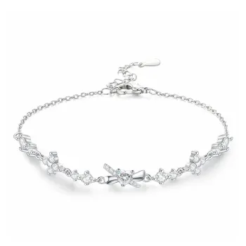 WINY 925 Sterling Silver Adjustable Bracelet Women's Silver