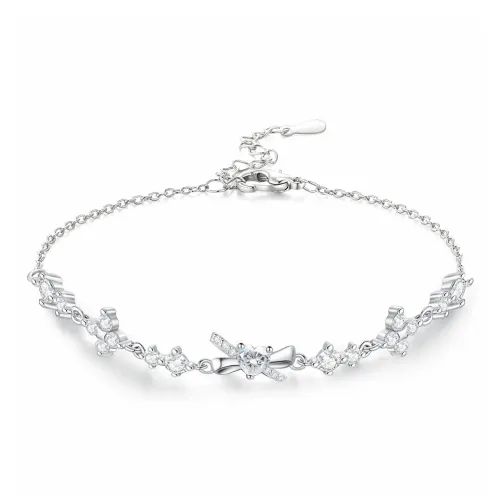 WINY 925 Sterling Silver Adjustable Bracelet Women's Silver