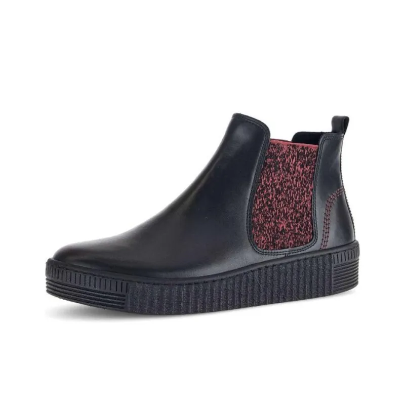 Gabor Fashion Short Chelsea Boots 3.5cm Women's Black-2